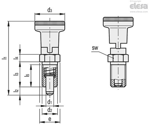 GN 617.1-A | Indexing plungers | Elesa